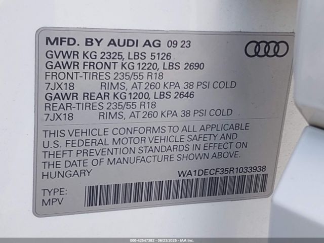 2024 AUDI Q3 WA1DECF35R1033938 Photo 8