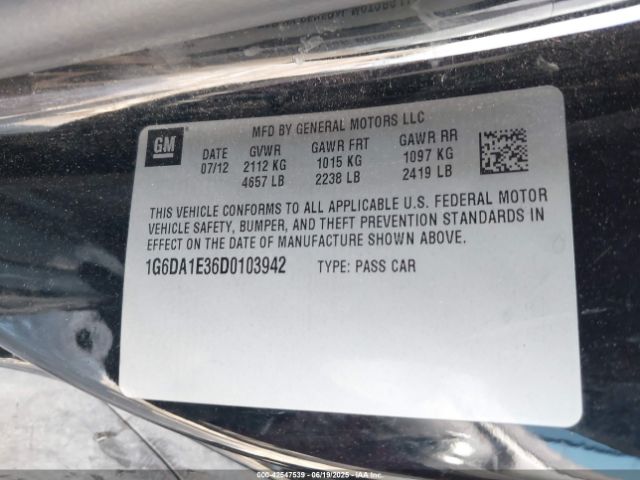 2013 CADILLAC CTS 1G6DA1E36D0103942 Photo 8