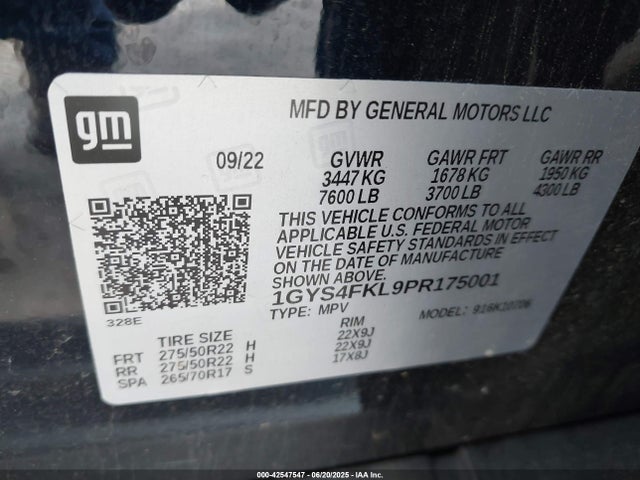 2023 CADILLAC ESCALADE 1GYS4FKL9PR175001 Photo 8