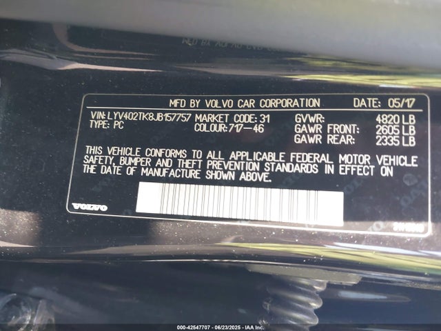 Volvo b4204t(mp) 2018 LYV402TK8JB157757 Image 9