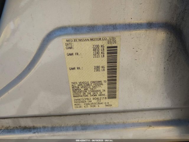 2020 NISSAN LEAF 1N4BZ1CP9LC306278 Photo 8