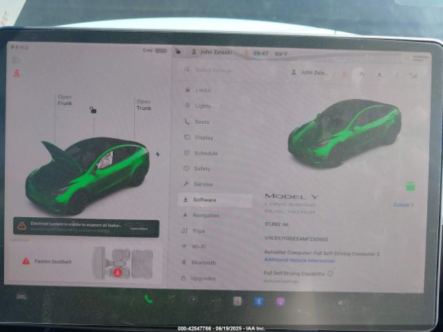 2021 TESLA MODEL Y 5YJYGDEE4MF230965 Photo 6