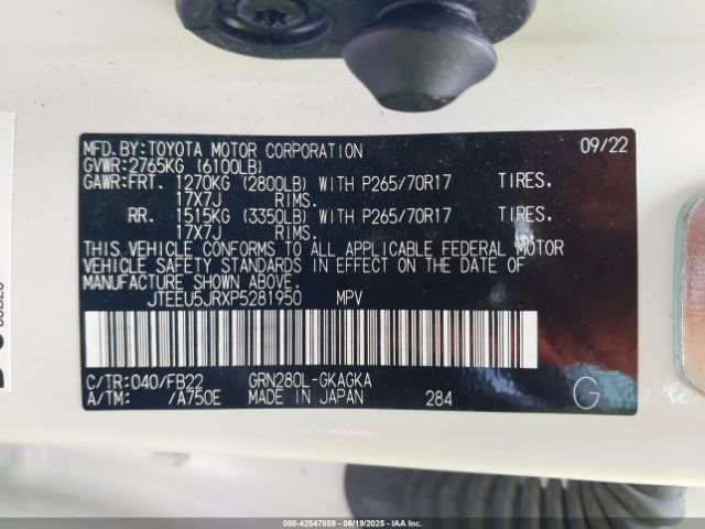 2023 TOYOTA 4RUNNER JTEEU5JRXP5281950 Photo 8