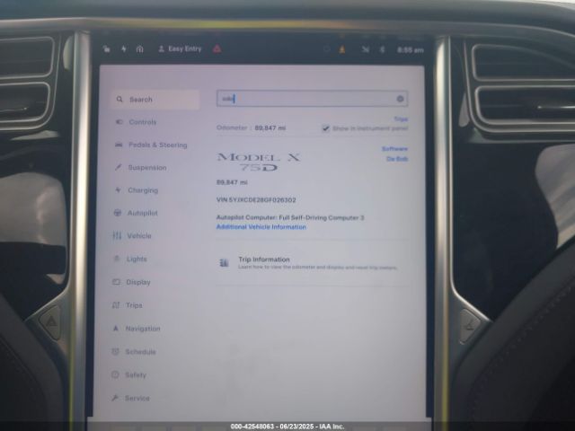 2016 TESLA MODEL X 5YJXCDE28GF026302 Photo 6