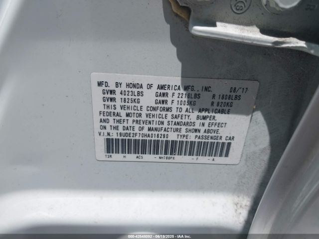 2017 ACURA ILX 19UDE2F70HA016290 Photo 8