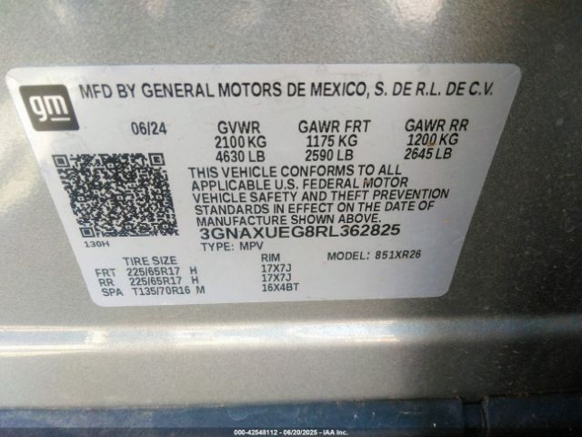 2024 CHEVROLET EQUINOX 3GNAXUEG8RL362825 Photo 8