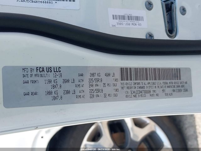 2019 JEEP COMPASS 3C4NJDCB4KT666680 Photo 8