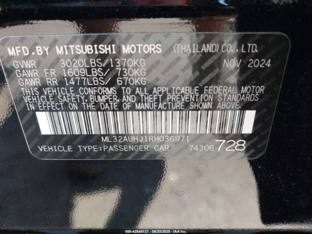 2024 MITSUBISHI MIRAGE ML32AUHJ1RH036971 Photo 8