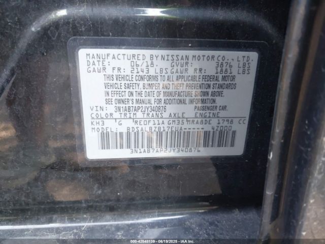2018 NISSAN SENTRA 3N1AB7AP2JY340876 Photo 8