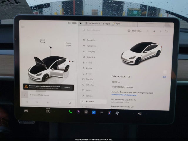 2023 TESLA MODEL 3 5YJ3E1EAXPF513726 Photo 6