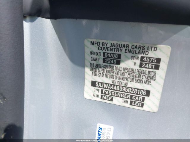 2009 JAGUAR XK SAJWA44B095B28186 Photo 8