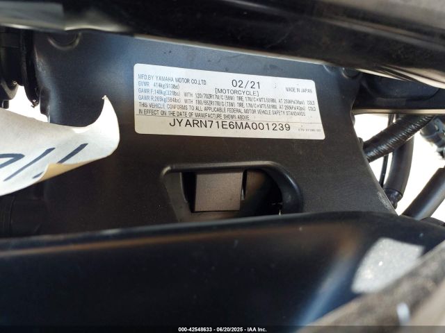 2021 YAMAHA MT09 JYARN71E6MA001239 Photo 9
