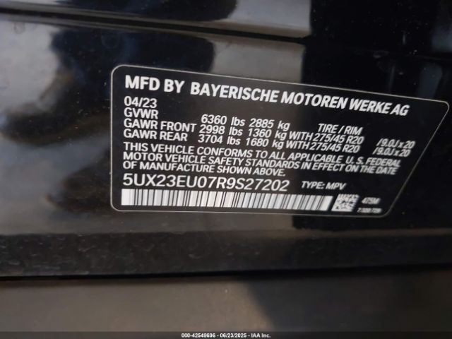 2024 BMW X5 5UX23EU07R9S27202 Photo 8