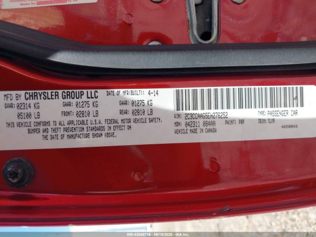 2014 CHRYSLER 300 2C3CCAAG5EH276252 Photo 8