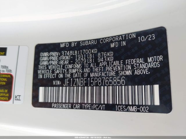 2023 TOYOTA GR86 JF1ZNBF15P8765856 Photo 8