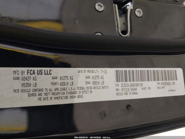 2016 DODGE CHARGER 2C3CDXJG8GH304158 Photo 8