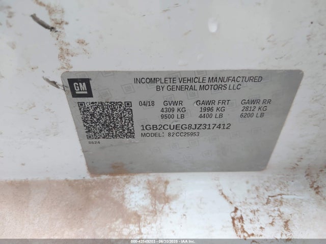 1GB2CUEG8JZ317412 Chevrolet l96 - e85 max, iron