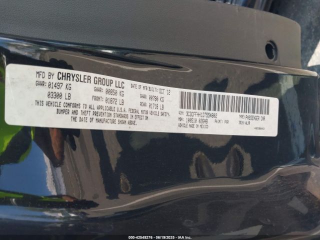 2013 FIAT 500 3C3CFFHH1DT554802 Photo 8