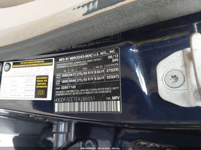 2014 MERCEDES-BENZ GL 450 4JGDF7CE1EA286051 Photo 8