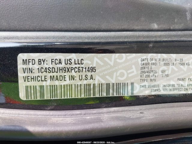 2023 DODGE DURANGO 1C4SDJH9XPC671495 Photo 8