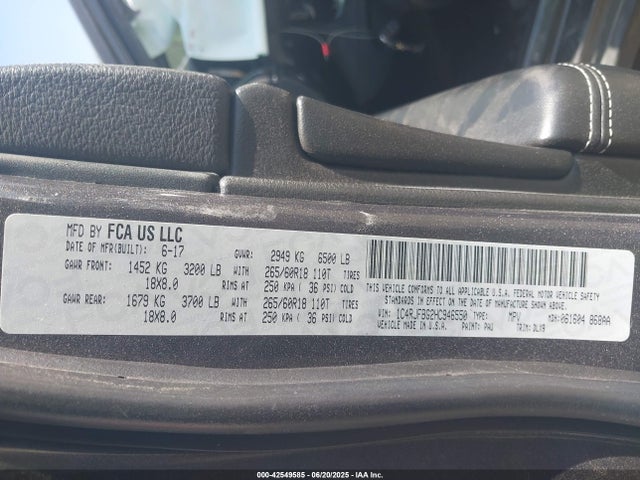 Jeep Grand Cherokee 2017 1C4RJFBG2HC946550 Image 9