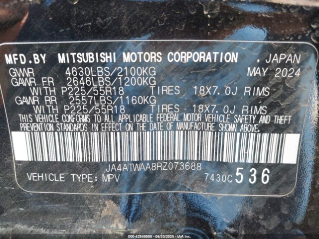 2024 MITSUBISHI ECLIPSE CROSS JA4ATWAA8RZ073688 Photo 8