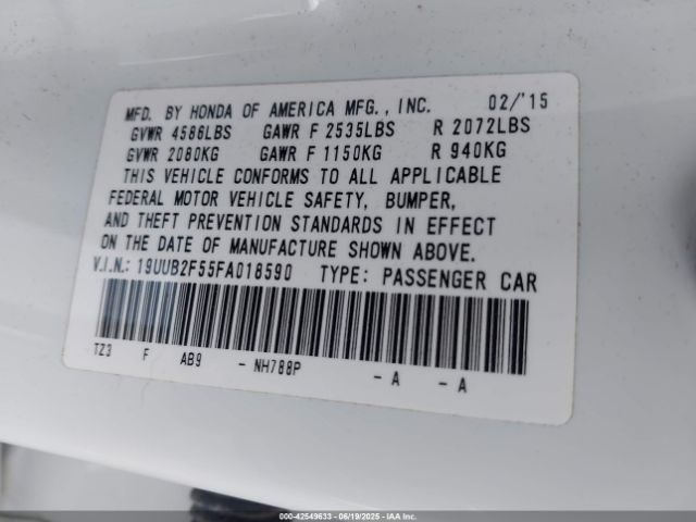 2015 ACURA TLX 19UUB2F55FA018590 Photo 8