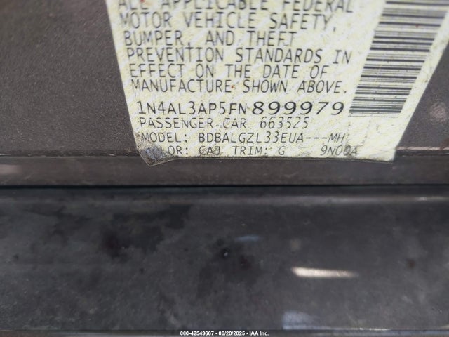 1N4AL3AP5FN899979 Nissan 2015