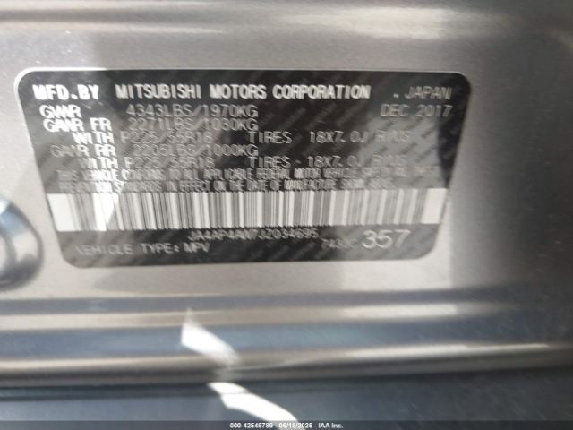 2018 MITSUBISHI OUTLANDER SPORT JA4AP4AW7JZ034695 Photo 8