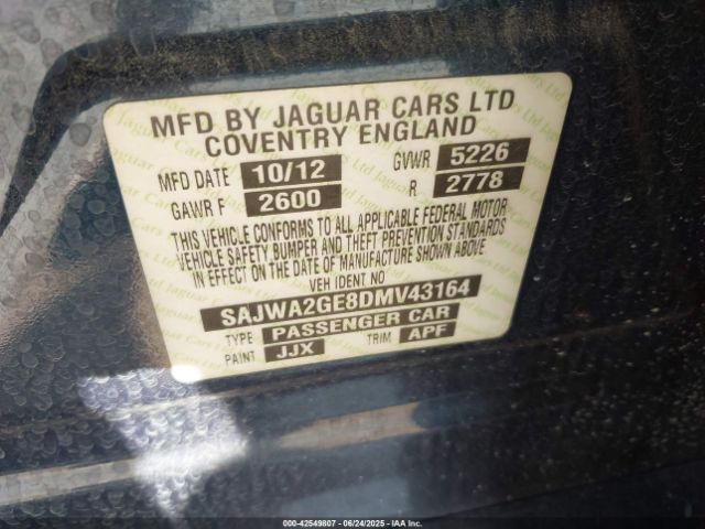 2013 JAGUAR XJ SAJWA2GE8DMV43164 Photo 8