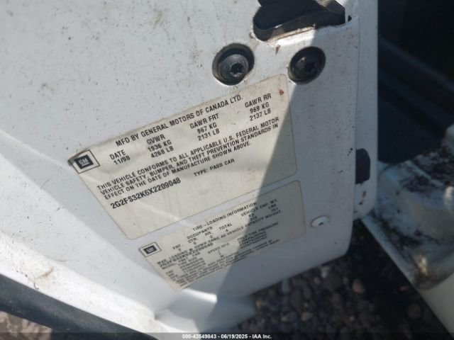 1999 PONTIAC FIREBIRD 2G2FS32K6X2209048 Photo 8