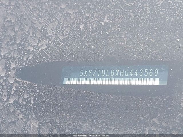 5XYZTDLBXHG443569 Hyundai gdi theta ii