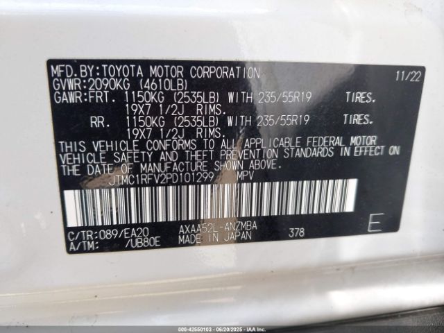 2023 TOYOTA RAV4 JTMC1RFV2PD101299 Photo 8