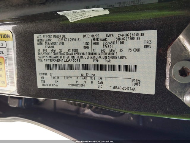 1FTER4EH1LLA45078 Ford Ranger