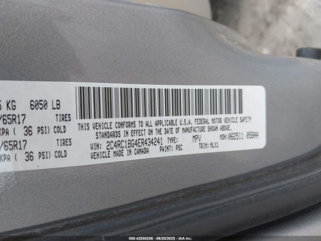 2014 CHRYSLER TOWN & COUNTRY 2C4RC1BG4ER434241 Photo 8