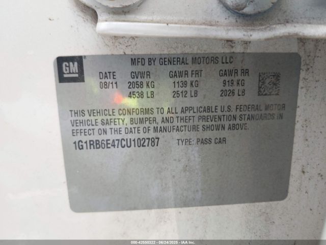 2012 CHEVROLET VOLT 1G1RB6E47CU102787 Photo 8