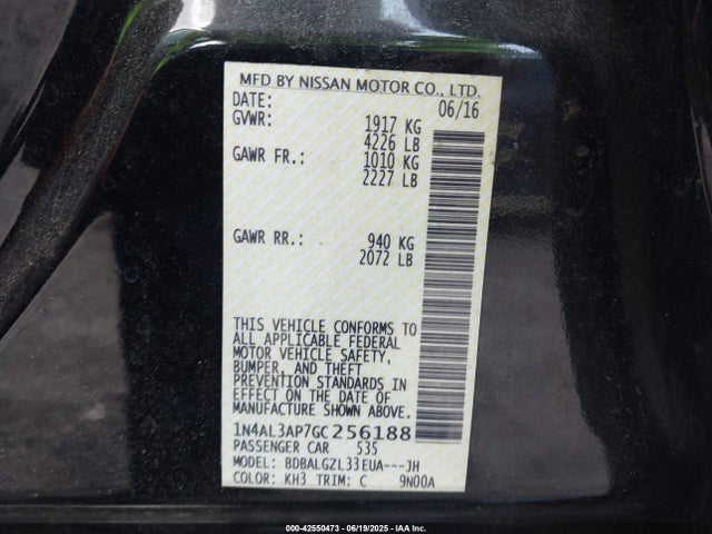 1N4AL3AP7GC256188 Nissan 2016