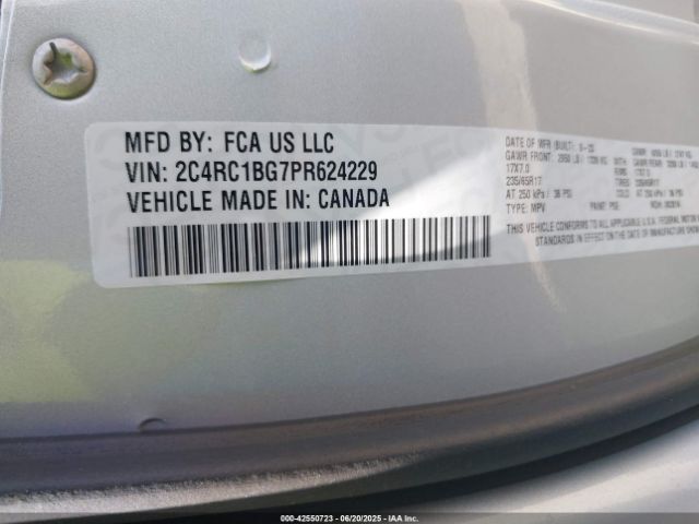 2023 CHRYSLER PACIFICA 2C4RC1BG7PR624229 Photo 8