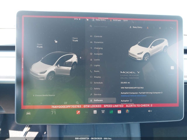 2023 TESLA MODEL Y 7SAYGDEE3PF703763 Photo 6