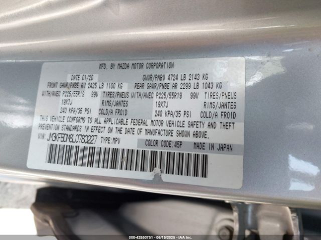 JM3KFBDM8L0780227 Mazda py cylinder deactivation