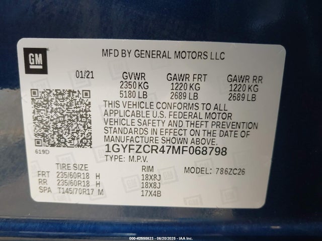 2021 CADILLAC XT4 1GYFZCR47MF068798 Photo 8