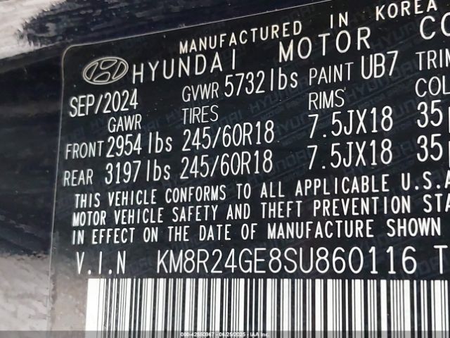 KM8R24GE8SU860116 Hyundai gdi lambda ii
