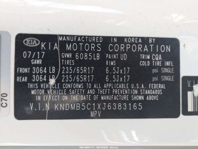 2018 KIA SEDONA KNDMB5C1XJ6383165 Photo 8