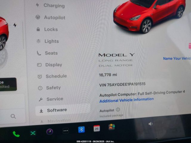 7SAYGDEE1PA191515 Tesla Model Y