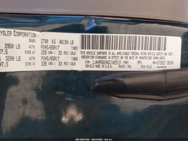 2006 JEEP GRAND CHEROKEE 1J4HR58246C102513 Photo 8