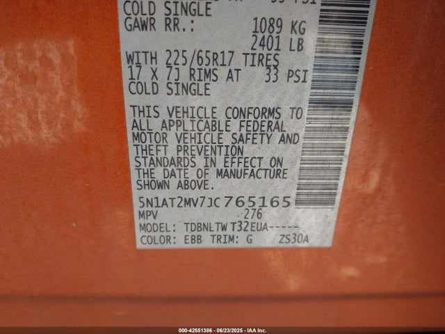 Nissan Rogue 2018 5N1AT2MV7JC765165 Image 9