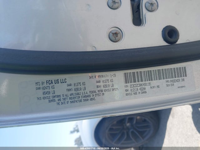 Dodge 2019 2019 2C3CDZC90KH591191 Image 9