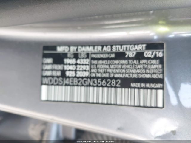 WDDSJ4EB2GN356282 Mercedes-Benz CLA-Class