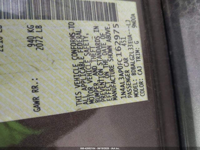 Nissan 2015 2015 1N4AL3AP0FC162975 Image 9