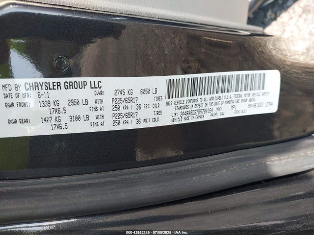 Aukcja sprzedaży 2011 Chrysler Town & Country Touring-l, vin: 2A4RR8DG7BR780164, numer aukcji: 42552289
